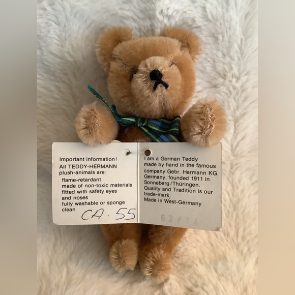 Vintage Hermann Mohair Teddy Bear - Made in Germany - Picture 7 of 7